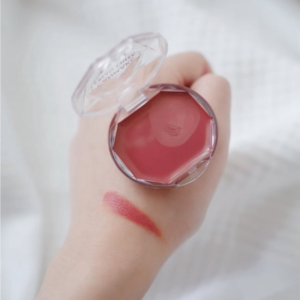 New Canmake Tokyo cream cheek blush 16 almond terracotta.